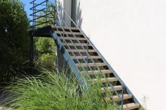 JMV créations - Escalier avec rampe en fer et en bois